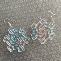 Large Earring - Design 1B (Clear Dichroic) (2025)